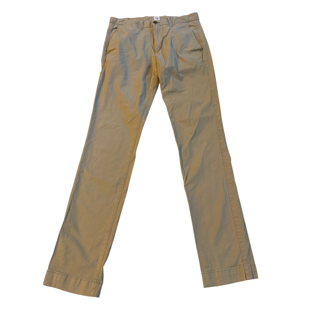 Gap Slim Stretch Khaki Iconic Khaki Tan Chino Pants 29x32 S/320802-07